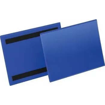 DURABLE cornice magnetica per documenti A5 orizzontale, confezione da 50, argento/grigio 174307