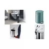 DURABLE Cestino per rifiuti a pedale rotondo in metallo 5 L argento 341058