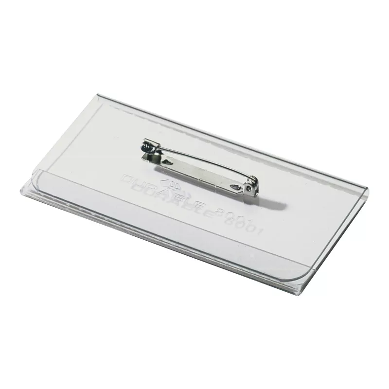 DURABLE portanome 40x75 mm con fissaggio a spillo, 100 pezzi 800119