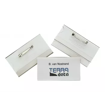 DURABLE portanome 40x75 mm con fissaggio a spillo, 100 pezzi 800119