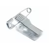 DURABLE portabadge 40x75 mm con clip combinata, acrilico, trasparente, 25/VE (812119)