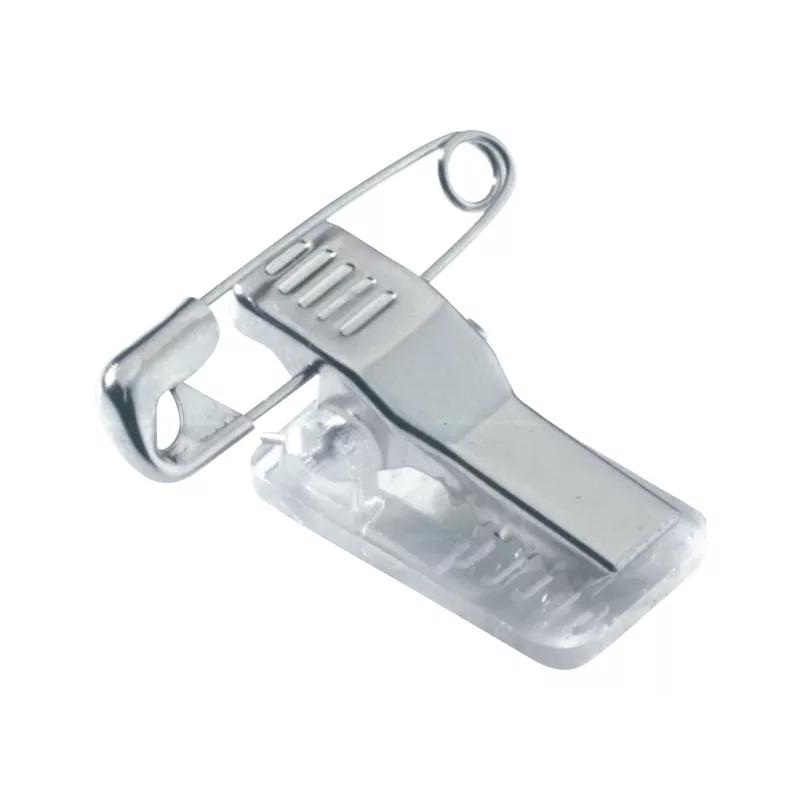 DURABLE portabadge 40x75 mm con clip combinata, acrilico, trasparente, 25/VE (812119)