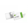 DURABLE portabadge 75x40 mm con pinza a coccodrillo, trasparente, confezione da 25 811019