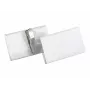 DURABLE portabadge 75x40 mm con pinza a coccodrillo, trasparente, confezione da 25 811019
