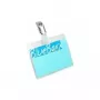 DURABLE Portabadge con clip, 60x90 mm, trasparente, confezione da 5 (861219)