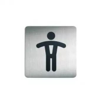 DURABLE PICTO Cartello WC uomo 150x150 mm argento autoadesivo 495423