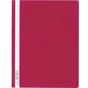 DURABLE cartella portadocumenti con striscia per raccoglitore A4+ trasparente, confezione da 25 258003