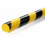 Durable S32R Protezione cavi da pavimento, PVC, nero/giallo, arrotondato, 1000 mm