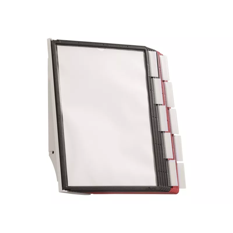 DURABLE SHERPA® WALL 10 sistema espositivo da parete, A4, 10 pannelli, grigio 563100