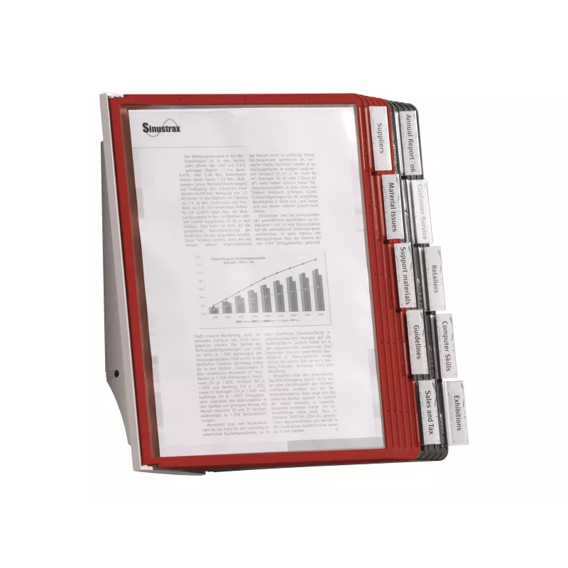 DURABLE SHERPA® WALL 10 sistema espositivo da parete, A4, 10 pannelli, grigio 563100