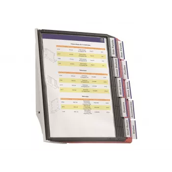 DURABLE SHERPA® WALL 10 sistema espositivo da parete, A4, 10 pannelli, grigio 563100