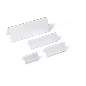 DURABLE portanome da tavolo espositore A4 105/210x297 mm acrilico trasparente 10 pezzi 803519