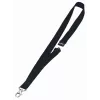 DURABLE lanyard in tessuto 20 con moschettone, nero, confezione da 10 (813701)