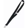 DURABLE lanyard in tessuto 20 con moschettone, nero, confezione da 10 (813701)