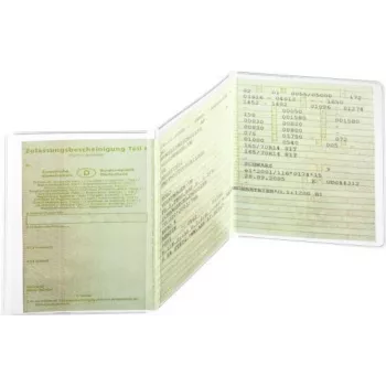 DURABLE portainformazioni a tre parti 210x105 mm, trasparente, confezione da 10 (214219)