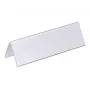 DURABLE VISIFIX® portanome da tavolo espositore 61/122x210 mm, PVC trasparente, confezione da 25 (805219)