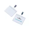 DURABLE VISITOR Portanome 90 x 60 mm con clip girevole, trasparente, 25 pezzi (800319)
