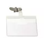 DURABLE VISITOR Portanome 90 x 60 mm con clip girevole, trasparente, 25 pezzi (800319)