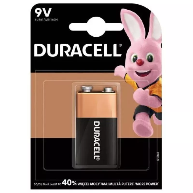 DURACELL batteria (6LR61) DL Alkaline Basic 9V blister confezione da 1