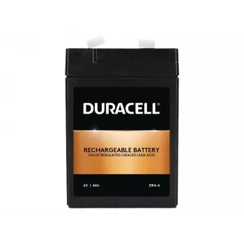 Duracell DR4-6 batteria VRLA AGM 6V 4Ah con terminali F1