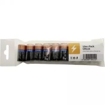 Duracell Ultra CR123A batteria al litio 3V, confezione da 10 (DL123A) B123DMULTI10