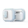 Dux Ducis AirPods 4 Custodia PECP Series PC+TPU con gancio bianco blu