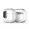 Dux Ducis Apple AirPods 4 PECL Series cover PC+TPU con gancio nero trasparente