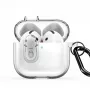 Dux Ducis Apple AirPods 4 Cover PECL Series PC+TPU con gancio trasparente