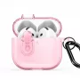 Dux Ducis Apple AirPods 4 serie PECL cover in PC+TPU con gancio rosa