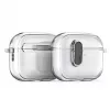 Custodia Dux Ducis PECL Series in PC+TPU con gancio per Apple AirPods Pro 3 nera trasparente