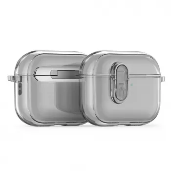 Dux Ducis Apple AirPods Pro 3 PECL Series Cover PC+TPU con gancio grigio