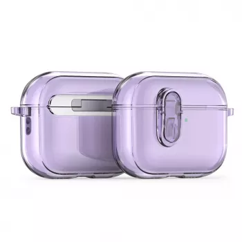 Dux Ducis Apple AirPods Pro 3 PECL Series Cover PC+TPU con gancio viola
