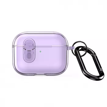 Dux Ducis Apple AirPods Pro 3 PECL Series Cover PC+TPU con gancio viola