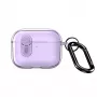 Dux Ducis Apple AirPods Pro 3 PECL Series Cover PC+TPU con gancio viola