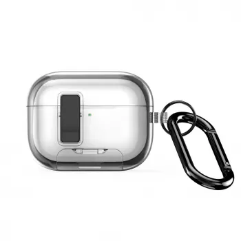 Dux Ducis Apple AirPods Pro 3 cover serie PECR PC+TPU con gancio grigio