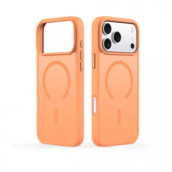 Dux Ducis Custodia YIND PC+TPU per Apple iPhone 17 Pro compatibile MagSafe arancione
