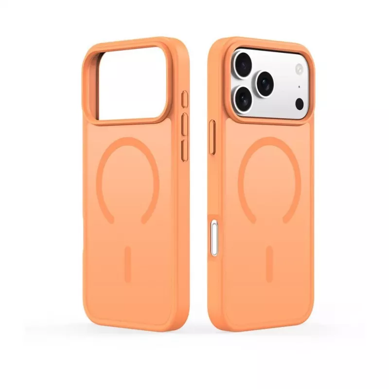 Dux Ducis Custodia YIND PC+TPU per Apple iPhone 17 Pro compatibile MagSafe arancione