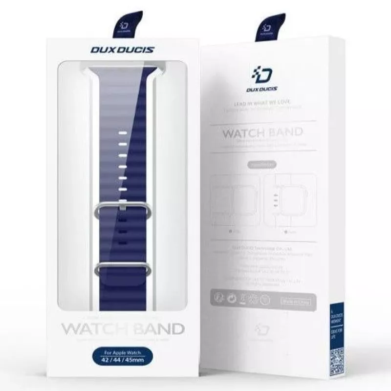 Dux Ducis Apple Cinturino in silicone per Apple Watch 38/40/41/42mm blu navy