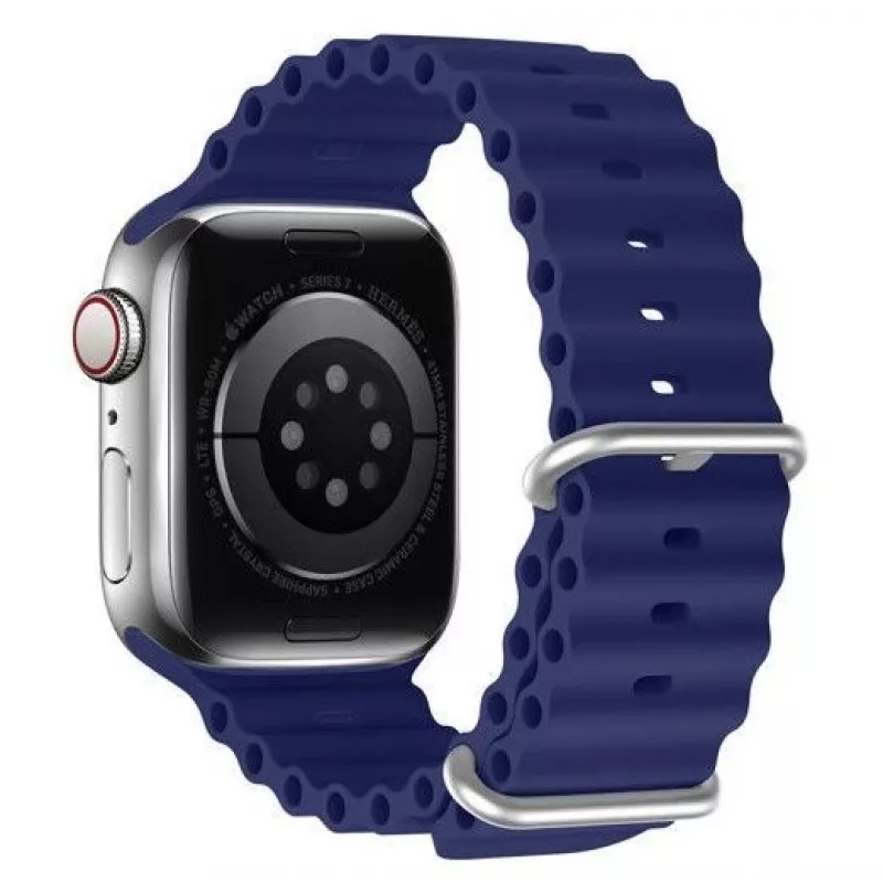 Dux Ducis Apple Cinturino in silicone per Apple Watch 38/40/41/42mm blu navy