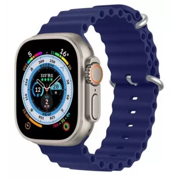 Dux Ducis Apple Cinturino in silicone per Apple Watch 38/40/41/42mm blu navy