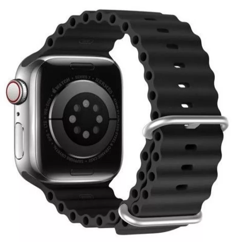 Bracciale in silicone Dux Ducis per Apple Watch 42/44/45/46/49mm nero