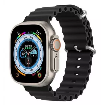 Bracciale in silicone Dux Ducis per Apple Watch 42/44/45/46/49mm nero