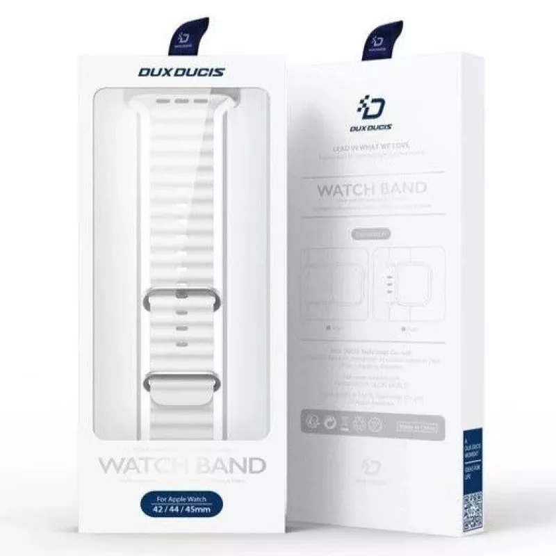 Dux Ducis Cinturino in silicone per Apple Watch 42/44/45/46/49MM bianco