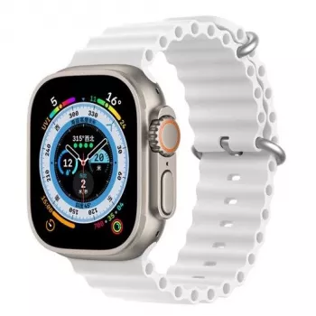 Dux Ducis Cinturino in silicone per Apple Watch 42/44/45/46/49MM bianco