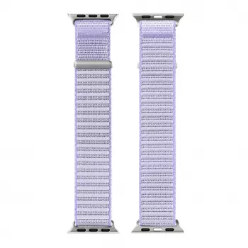 Cinturino in nylon intrecciato Dux Ducis YE Loop per Apple Watch 38/40/41/42MM viola