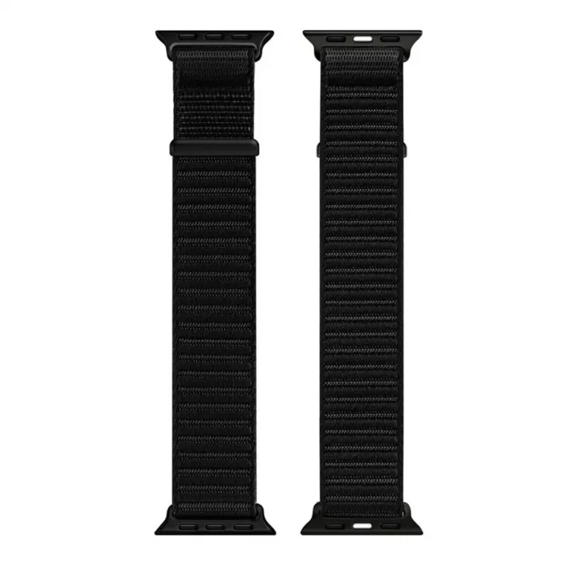 Dux Ducis Apple Watch 42/44/45/46/49mm YE cinturino in nylon intrecciato nero