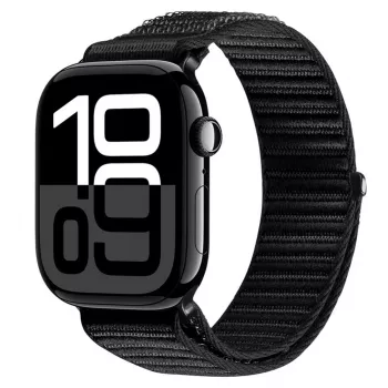Dux Ducis Apple Watch 42/44/45/46/49mm YE cinturino in nylon intrecciato nero