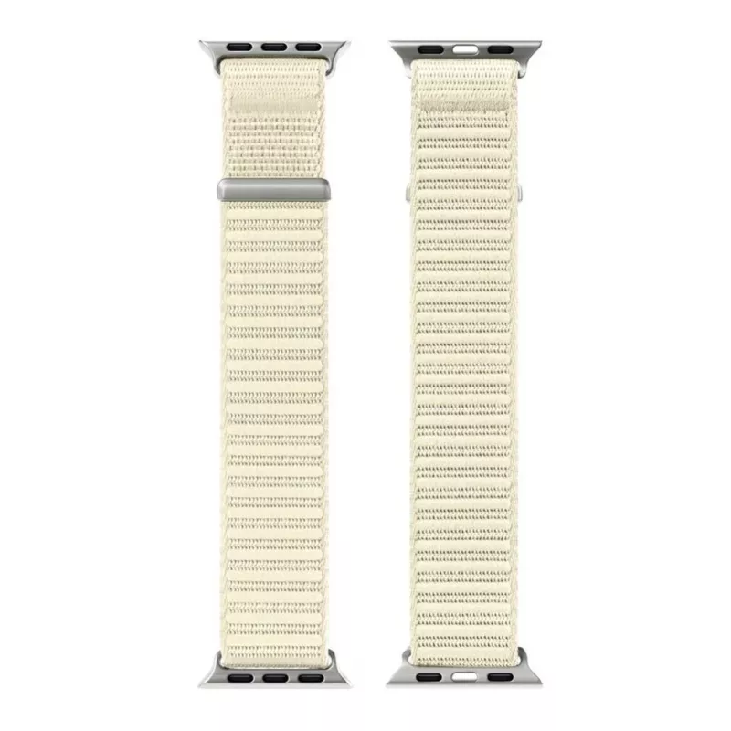 Dux Ducis Apple Watch 42/44/45/46/49MM YE cinturino loop in nylon intrecciato starlight