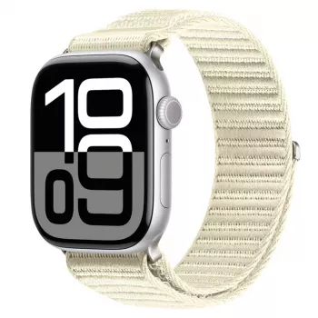 Dux Ducis Apple Watch 42/44/45/46/49MM YE cinturino loop in nylon intrecciato starlight