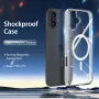 DUX DUCIS Clin Mag Case per iPhone 16, trasparente, compatibile MagSafe